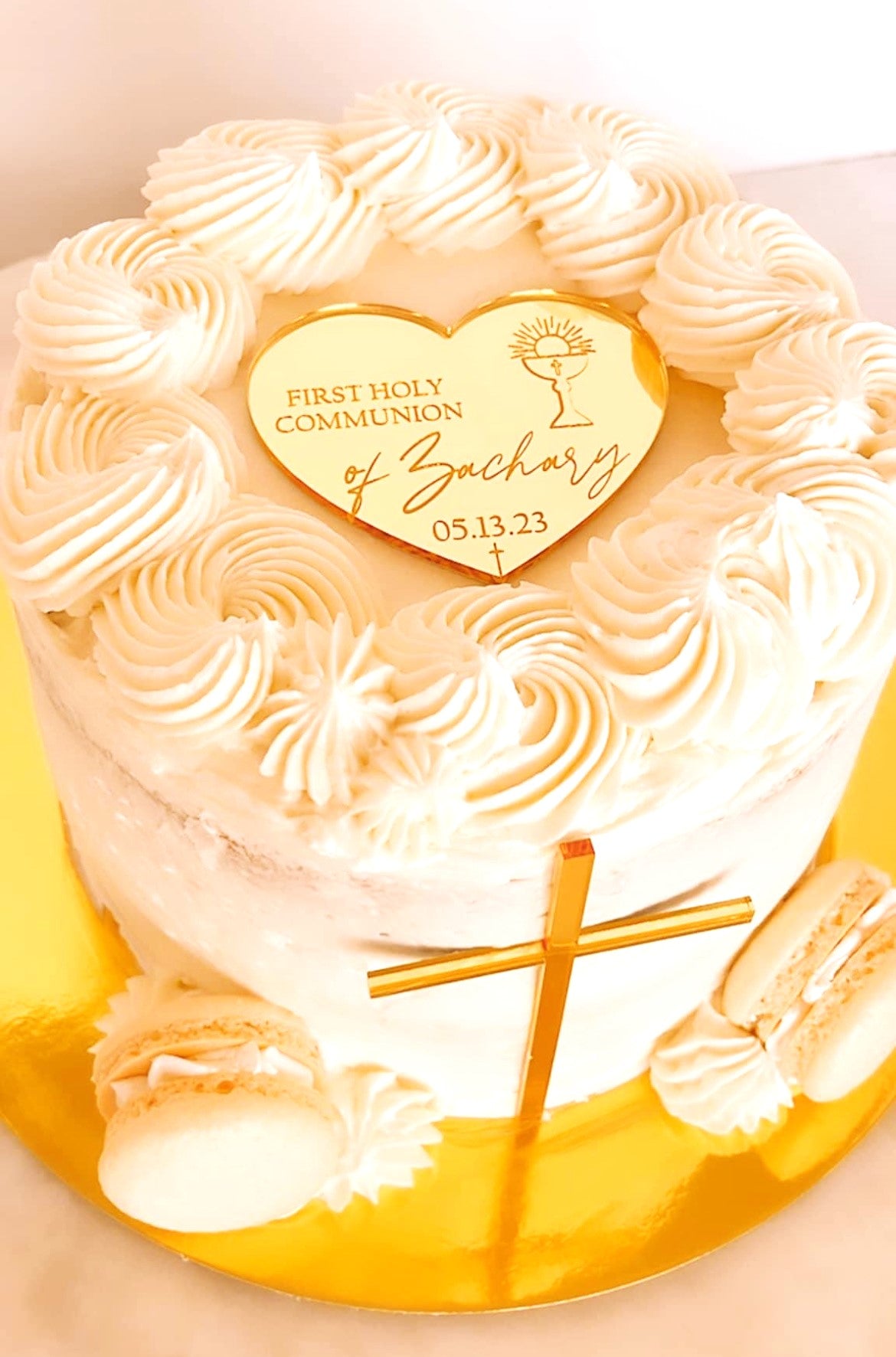 Baptism Cake Topper Set