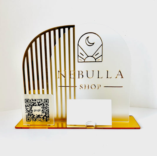 Double Arch Business/Social Media Sign