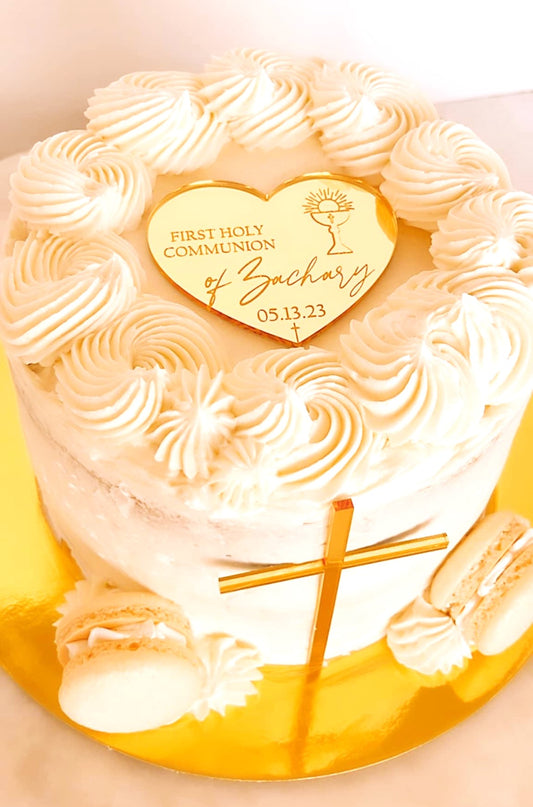 Baptism Cake Topper Set